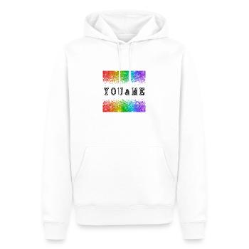 You and Me - Männer Premium Bio Hoodie - Weiß - Vorne - Nico (187cm)