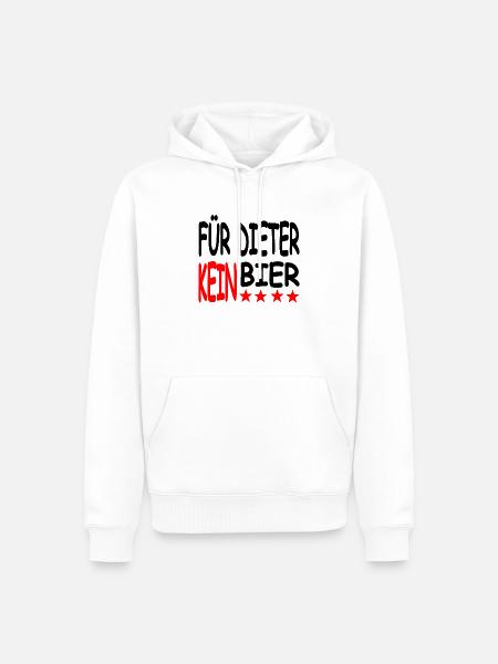 Bier - Männer Premium Bio Hoodie - Weiß