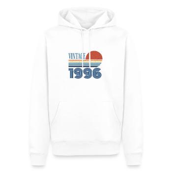 Jahrgang 1996 - Männer Premium Bio Hoodie - Weiß - Vorne - Nico (187cm)