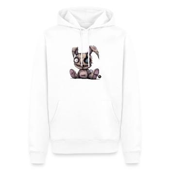Creepy Plushie - Men’s Premium Organic Hoodie - white - Front - Nico (187cm)