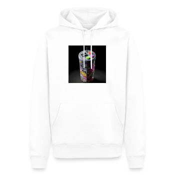 Joystick 10 - Männer Premium Bio Hoodie - Weiß - Vorne - Nico (187cm)