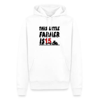 cultivateur - Sweat à capuche Premium bio Homme - blanc - Devant - Nico (187cm)