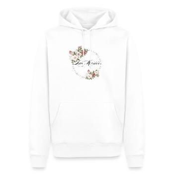 La mariée floral-idée cadeau Evjf - Sweat à capuche Premium bio Homme - blanc - Devant - Nico (187cm)