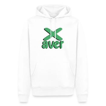 xaver2 - Männer Premium Bio Hoodie - Weiß - Vorne - Nico (187cm)