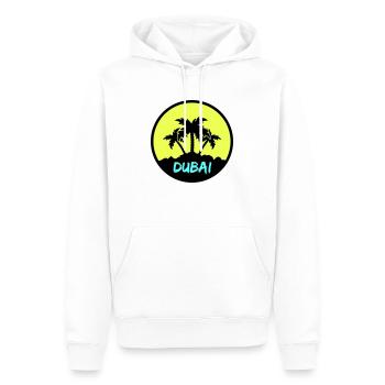dubai - Männer Premium Bio Hoodie - Weiß - Vorne - Nico (187cm)