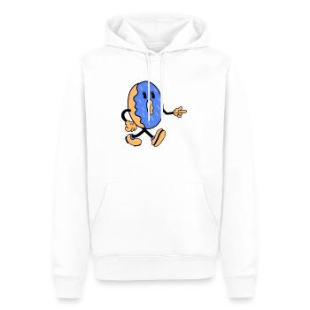 donut comic 1 - Männer Premium Bio Hoodie - Weiß - Vorne - Nico (187cm)