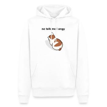 no talk me I angy meme Katze - Männer Premium Bio Hoodie - Weiß - Vorne - Nico (187cm)