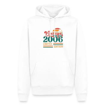 Jahrgang 2006 Limitierte Auflage - Männer Premium Bio Hoodie - Weiß - Vorne - Nico (187cm)