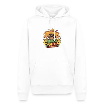 cinco de mayo - Sweat à capuche Premium bio Homme - blanc - Devant - Nico (187cm)