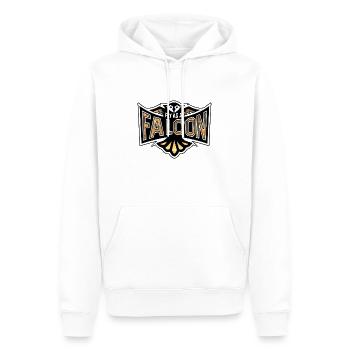 Fly As A Falcon - Golden Haze - Men’s Premium Organic Hoodie - white - Front - Nico (187cm)