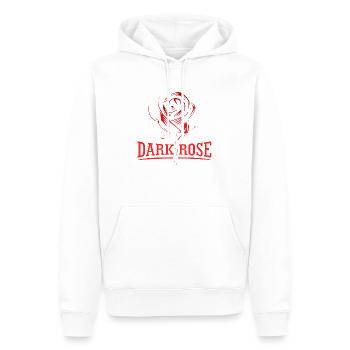 Fleurs Femmes girl power design art style féminin - Sweat à capuche Premium bio Homme - blanc - Devant - Nico (187cm)