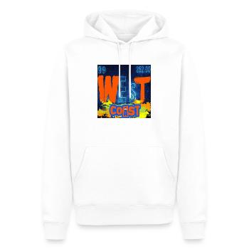 WEST COAST CHEMISTRY - Sweat à capuche Premium bio Homme - blanc - Devant - Nico (187cm)