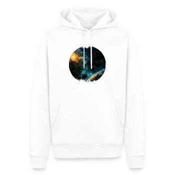 L’astronomie est une science - Sweat à capuche Premium bio Homme - blanc - Devant - Nico (187cm)