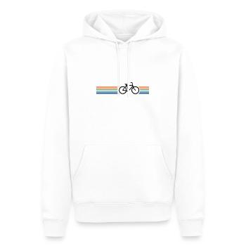 Retro Vintage Bike - Men’s Premium Organic Hoodie - white - Front - Nico (187cm)