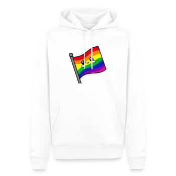 Pride (LGBTQIA+) - Männer Premium Bio Hoodie - Weiß - Vorne - Nico (187cm)