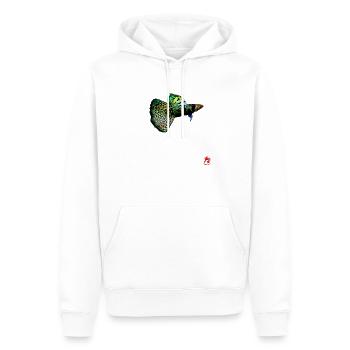 Edgar Shirt - Männer Premium Bio Hoodie - Weiß - Vorne - Nico (187cm)