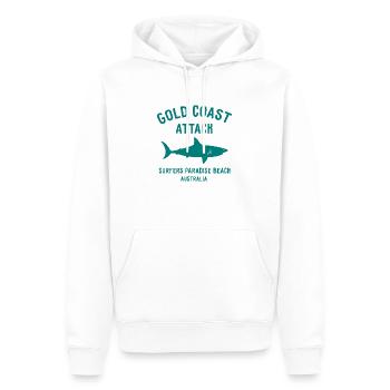 Gold Coast Attack - Australia - Surfers Paradise - Männer Premium Bio Hoodie - Weiß - Vorne - Nico (187cm)