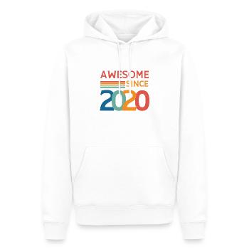 Großartig seit 2020 - Männer Premium Bio Hoodie - Weiß - Vorne - Nico (187cm)