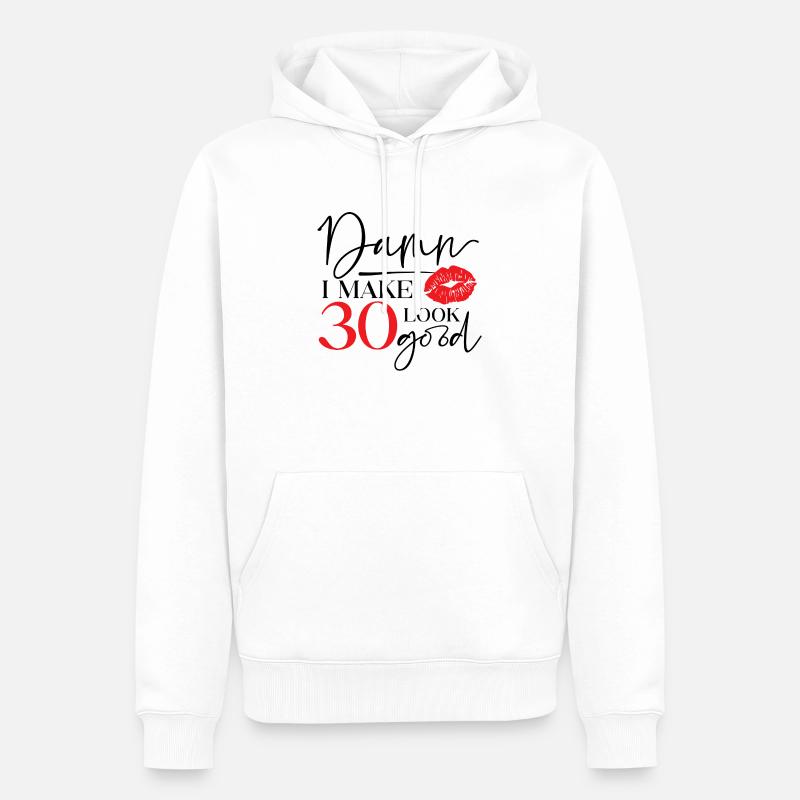 Make 30 Look Good - Männer Premium Bio Hoodie - Weiß