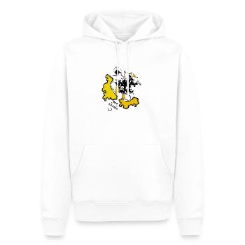 Bad karm - Snowboard - Sweat à capuche Premium bio Homme - blanc - Devant - Nico (187cm)