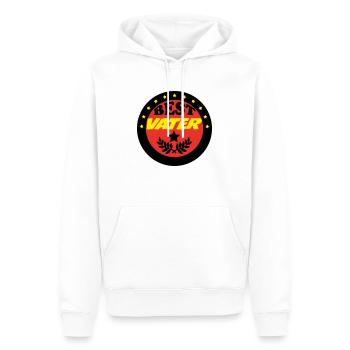 BEST VATER - Sweat à capuche Premium bio Homme - blanc - Devant - Nico (187cm)