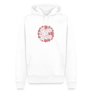LIEBE IST LIEBE - Männer Premium Bio Hoodie - Weiß - Vorne - Nico (187cm)