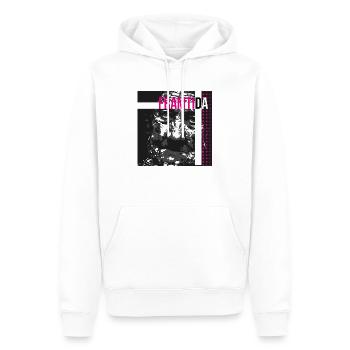 Future #8 - Sweat à capuche Premium bio Homme - blanc - Devant - Nico (187cm)