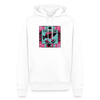 Sneaker - Männer Premium Bio Hoodie - Weiß - Vorne - Nico (187cm)