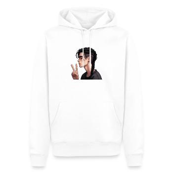 Peace Boys - Männer Premium Bio Hoodie - Weiß - Vorne - Nico (187cm)