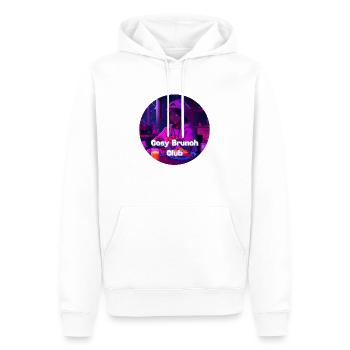 Cosy Brunch Club1 - Männer Premium Bio Hoodie - Weiß - Vorne - Nico (187cm)