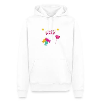 süße Träume - Männer Premium Bio Hoodie - Weiß - Vorne - Nico (187cm)