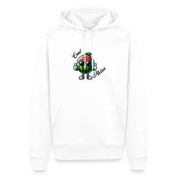 Melon frais - Sweat à capuche Premium bio Homme - blanc - Devant - Nico (187cm)