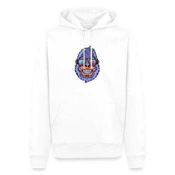 Gorilla mit Sonnenbrille - Männer Premium Bio Hoodie - Weiß - Vorne - Nico (187cm)