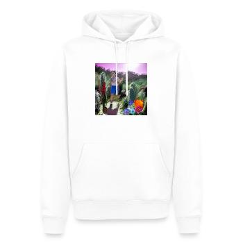 VR & the others - Männer Premium Bio Hoodie - Weiß - Vorne - Nico (187cm)