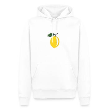 lemon - Männer Premium Bio Hoodie - Weiß - Vorne - Nico (187cm)