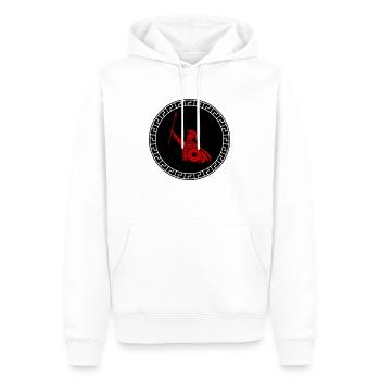 Spartiate 02 - Sweat à capuche Premium bio Homme - blanc - Devant - Nico (187cm)