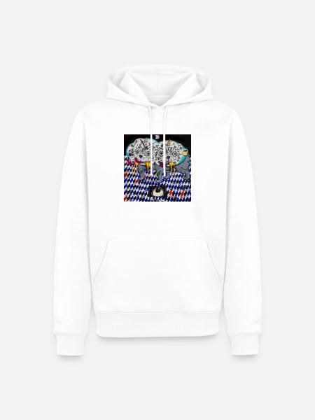 LUO XI - Männer Premium Bio Hoodie - Weiß