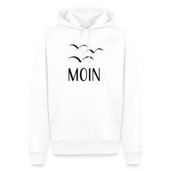 Moin Seagulls Mer du Nord - Sweat à capuche Premium bio Homme - blanc - Devant - Nico (187cm)