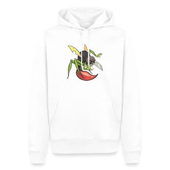 The mosquito net - Men’s Premium Organic Hoodie - white - Front - Nico (187cm)