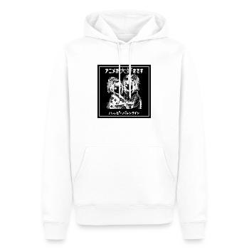anime - Männer Premium Bio Hoodie - Weiß - Vorne - Nico (187cm)