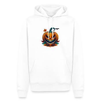 Wild, wütend, kämpferisch, kämpferisch, Halloween, Pumkin - Männer Premium Bio Hoodie - Weiß - Vorne - Nico (187cm)