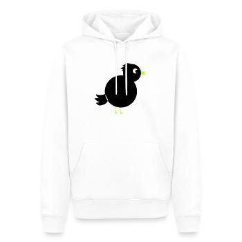 Oiseau Vogel - Sweat à capuche Premium bio Homme - blanc - Devant - Nico (187cm)