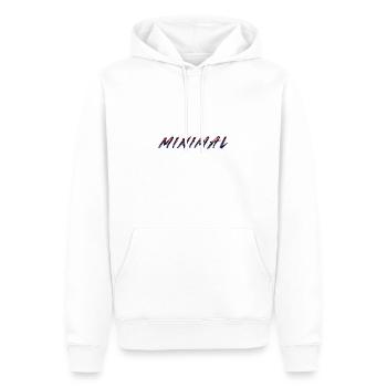 Minimal Chromo multi color - Men’s Premium Organic Hoodie - white - Front - Nico (187cm)
