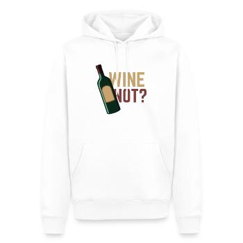 Wine not? - Men’s Premium Organic Hoodie - white - Front - Nico (187cm)