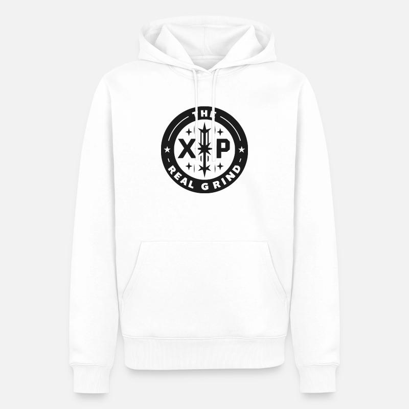 XP : la vraie mouture - Sweat à capuche Premium bio Homme - blanc