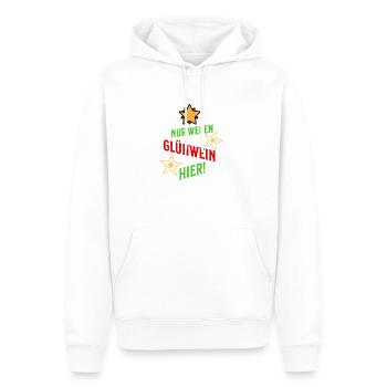 Christmas market - Men’s Premium Organic Hoodie - white - Front - Nico (187cm)