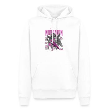 Divine Intervention - Urban Angel with a Twist - Männer Premium Bio Hoodie - Weiß - Vorne - Nico (187cm)