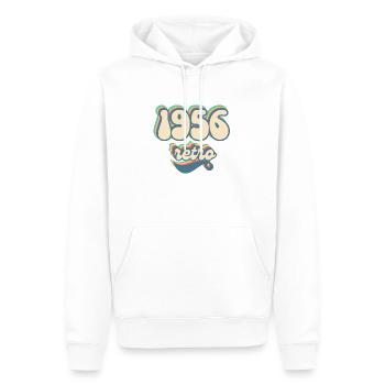 1956 Retro Geschenkidee - Männer Premium Bio Hoodie - Weiß - Vorne - Nico (187cm)