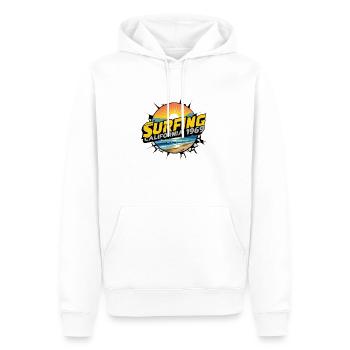 Surfen in Kalifornien - Männer Premium Bio Hoodie - Weiß - Vorne - Nico (187cm)