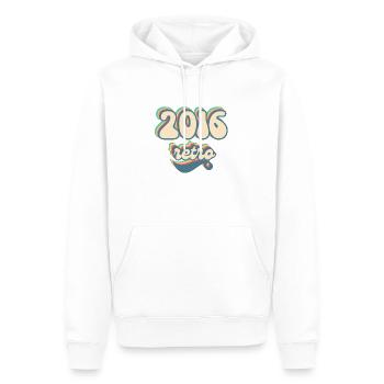 2016 retro idée cadeau - Sweat à capuche Premium bio Homme - blanc - Devant - Nico (187cm)